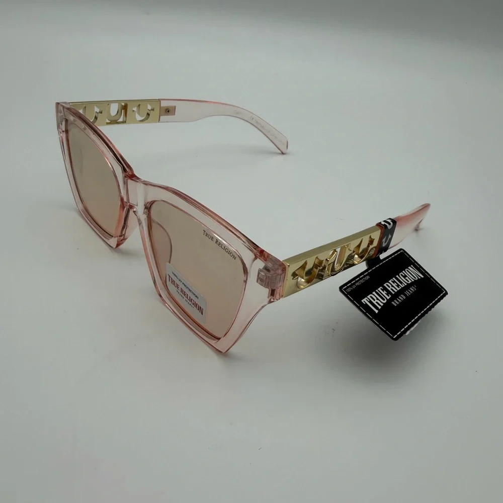 True‎ Religion Pink and Gold Sunglasses